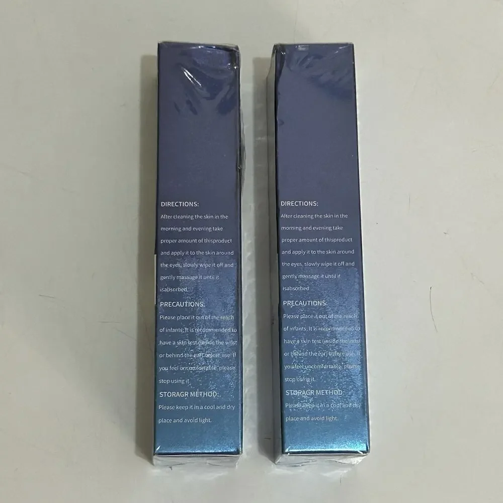 2 Pack Poeroes Eye Serum 8% Caffeine, 8% Retinol, Peptides, EXP: 09/2028